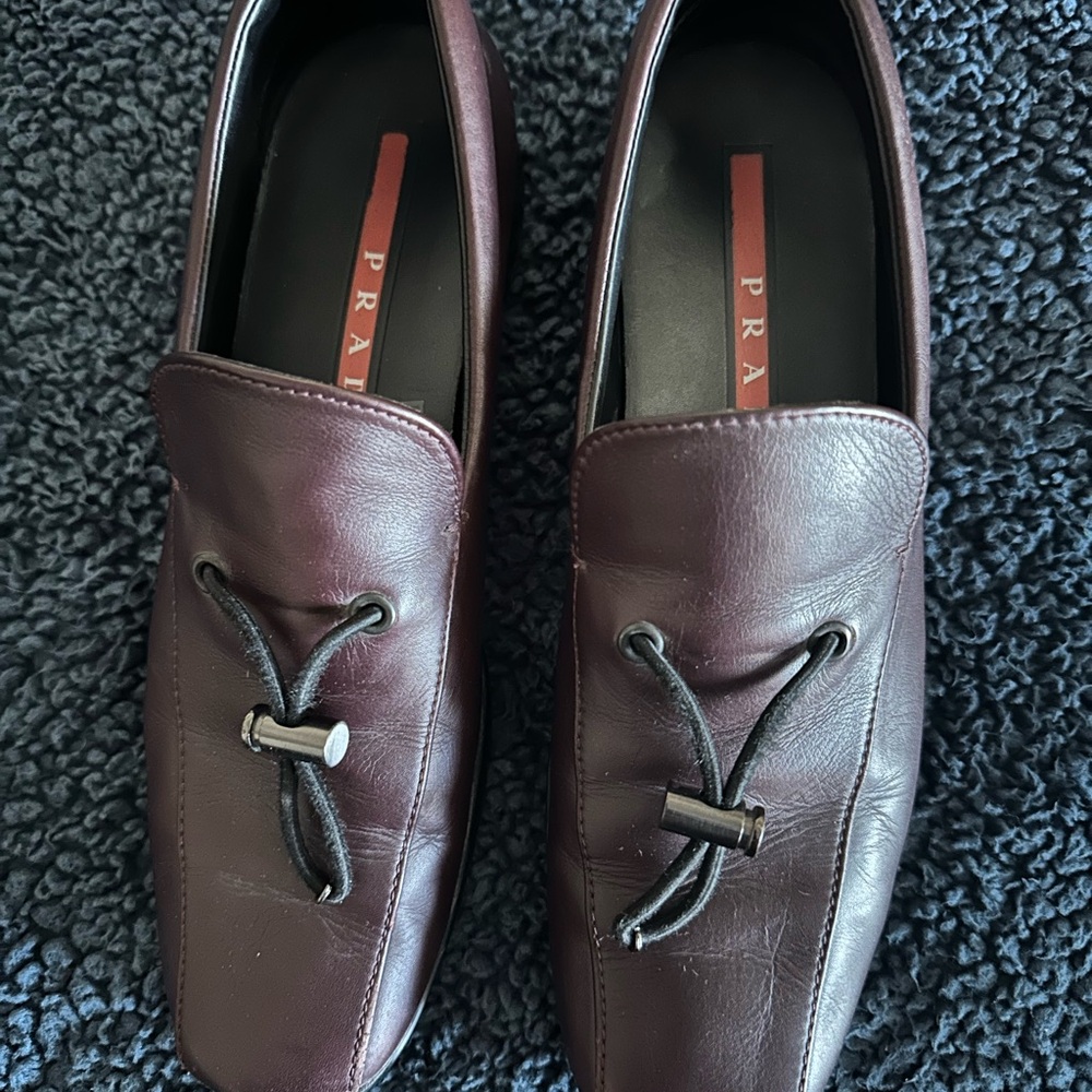 PRADA Classic Women’s Brown Loafers Size 38